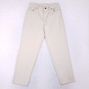 Levi's Vintage 951 Relaxed Tapered Leg‎ Jeans 12 Med Off White